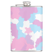 Flasques Pastel Camouflage Motif d'art Abstrait (Devant)