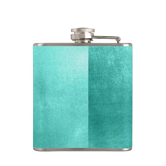 Flasques Pastel Fancy Monogram brillant Turquoise Foil (Dos)