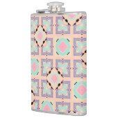 Flasques Pastel Geometric Tile Pattern | Pink Mint Purple (Gauche)