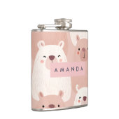 Flasques Pastel personnalisé adorable Capybara (Droite)