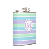 Flasques Pastel Stripes Monogramme (Droite)
