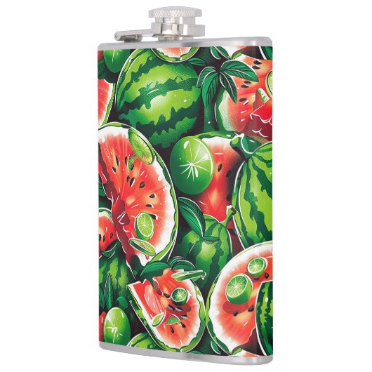 Flasques pastèques, chaux, feuilles de pastèque, petite cha (Gauche)