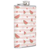 Flasques Pastèques rouges, Coeurs, Grandes Pâtes, Motif d'é (Droite)