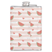 Flasques Pastèques rouges, Coeurs, Grandes Pâtes, Motif d'é (Dos)