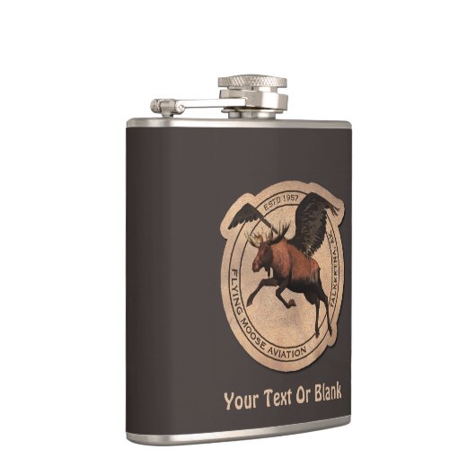 Flasques Patch Flying Moose Aviation (Droite)