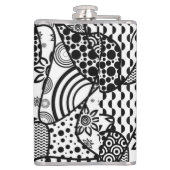 Flasques Patchwork motif noir et blanc 03 (Dos)