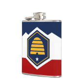 Flasques Patriotic flask with Flag of Utah, USA (Gauche)