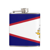 Flasques Patriotique, fiole spéciale avec drapeau des Samoa (Devant)