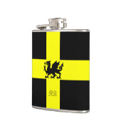 Flasques Patriotique Galles Dragon St Davids Hip Flask (Gauche)