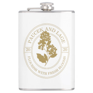 Flasques Paucek & Lage – S'épanouir avec des fleurs fraîche