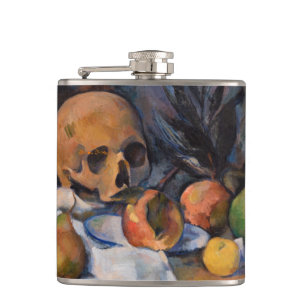 Flasques Paul Cezanne - La vie morte avec le crâne