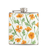 Flasques Pavot de Californie, fleurs d'été, orange wil (Devant)