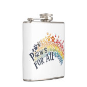 Flasques Paws for All – Rainbow Paw Print Unity (Droite)