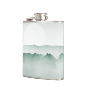 Flasques Paysage de montagne peint à la main (Gauche)