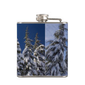 Flasques Paysage d'hiver de Noël (Dos)