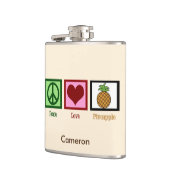 Flasques Peace Love Ananas Custom Ivory (Gauche)