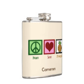 Flasques Peace Love Ananas Custom Ivory (Droite)
