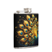 Flasques Peacock affichant un plumage bleu et jaune (Droite)