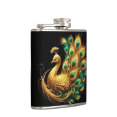 Flasques Peacock montrant le plumage vert et jaune (Droite)