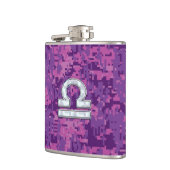 Flasques Pearl Libra Zodiac Sign on Fuchsia Camo numérique (Gauche)