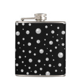 Flasques Pearl Pattern on Black Background (Devant)