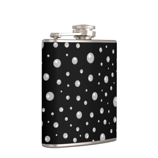 Flasques Pearl Pattern on Black Background (Droite)