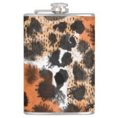 Flasques Peau animale : motif léopard créatif. (Devant)