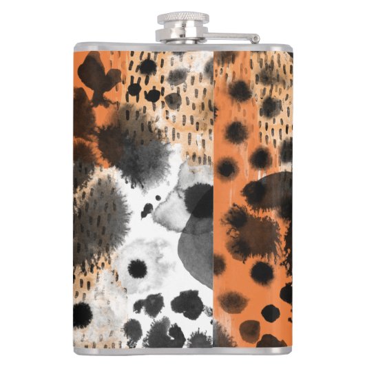 Flasques Peau animale : motif léopard créatif. (Dos)