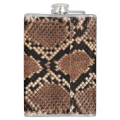 Flasques Peau de Crotale Diamondback Occidental (Dos)