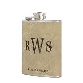 Flasques Peau de daim occidentale de cuir de Faux de (Gauche)