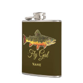 Flasques Pêche à la mouche Truite Brook FLY GAL pour ses fe (Gauche)