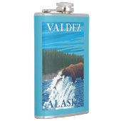 Flasques Pêche d'ours en rivière - Valdez, Alaska (Droite)
