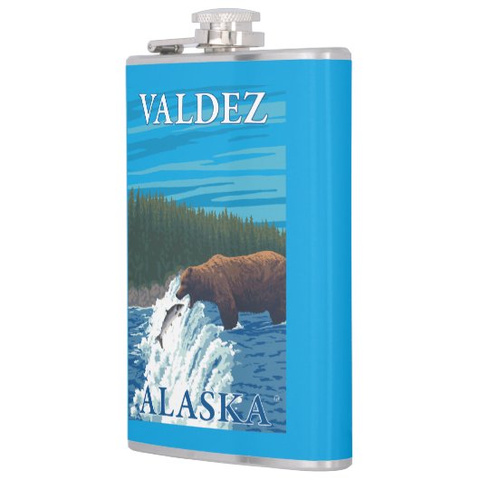 Flasques Pêche d'ours en rivière - Valdez, Alaska (Gauche)
