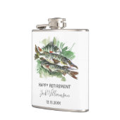 Flasques Pêche joyeuse retraite Aquarelle Pike (Gauche)