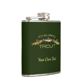 Flasques Pêche personnalisée de truite (Droite)