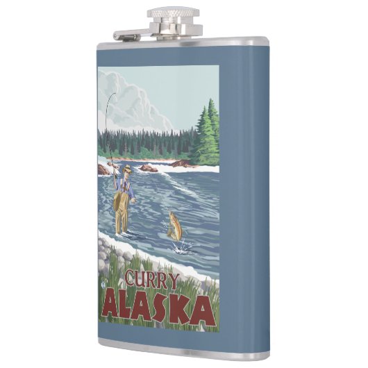 Flasques Pêcheur de mouche - cari, Alaska (Gauche)