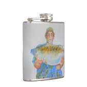 Flasques Pêcheur peinture d'aquarelle cadeau de pêche pour  (Droite)