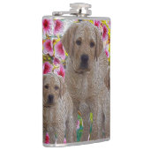 Flasques Peinture à l'huile de marionnettes Labrador (Droite)