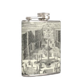 Flasques Peinture à l'huile des Fontaines du Jardin de Vers (Droite)