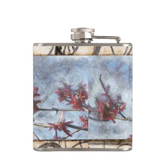 Flasques Peinture Abstraite de défilement (Dos)