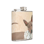 Flasques Peinture américaine sans poil Terrier - Chien Art (Droite)