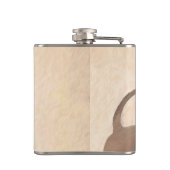 Flasques Peinture américaine sans poil Terrier - Chien Art (Dos)