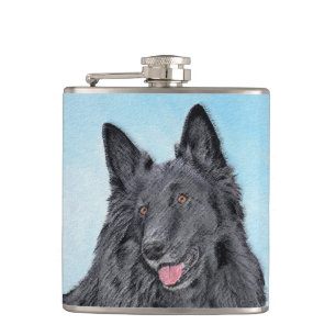 Flasques Peinture belge Sheepdog - Cute Original Chien Art