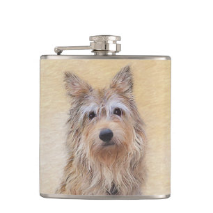 Flasques Peinture Berger Picard - Joli art original chien