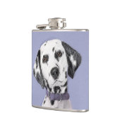 Flasques Peinture Dalmatienne - Cute Original Chien Art (Gauche)