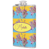 Flasques Peinture d'aquarelle rose Filles Art floral 532 (Gauche)