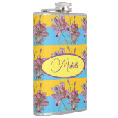 Flasques Peinture d'aquarelle rose Filles Art floral 532 (Droite)