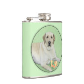 Flasques Peinture de balles de tennis et de retrieur du Lab (Droite)