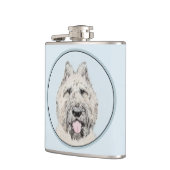 Flasques Peinture de Bouvier des Flandres - Art original de (Gauche)