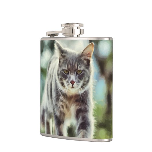 Flasques Peinture de chat (Gauche)